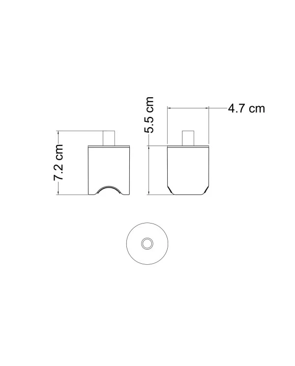 Kit esse14 lamp holder for suspension lamps with S14d fitting