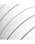 Electric cable for String Lights, covered by Rayon fabric White CM01 - UV resistant