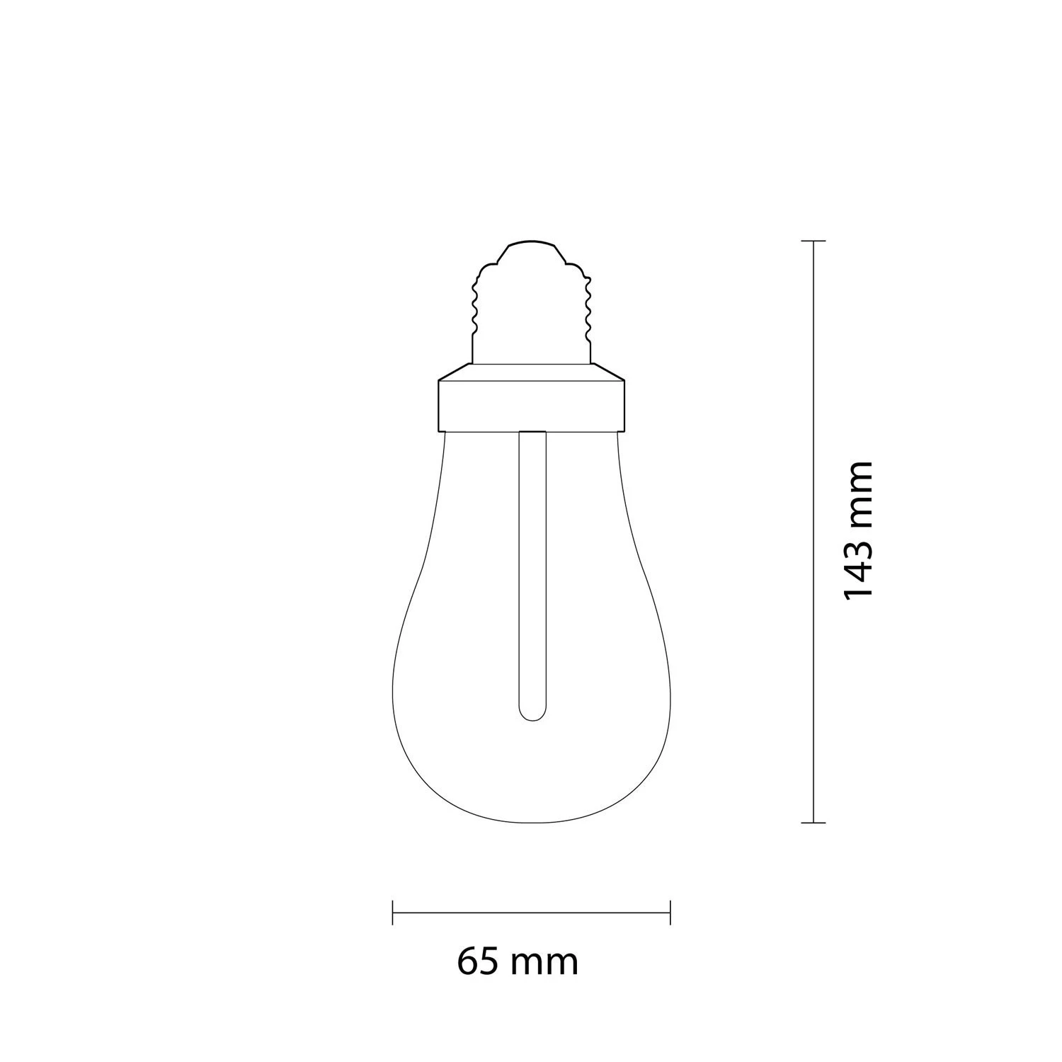 LED Light Bulb Plumen 002 6,5W 500Lm E27 2200K Dimmable