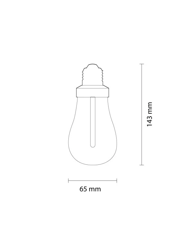 LED Light Bulb Plumen 002 6,5W 500Lm E27 2200K Dimmable