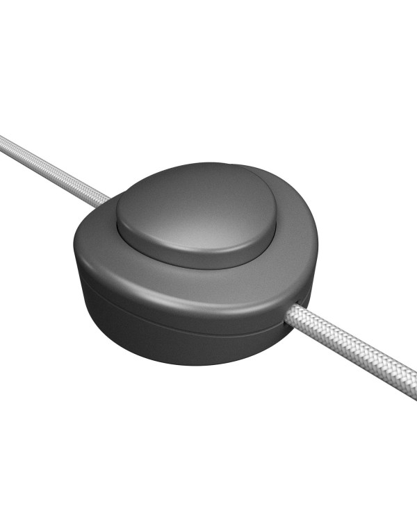 Inline single-pole foot switch Creative Switch satin titanium