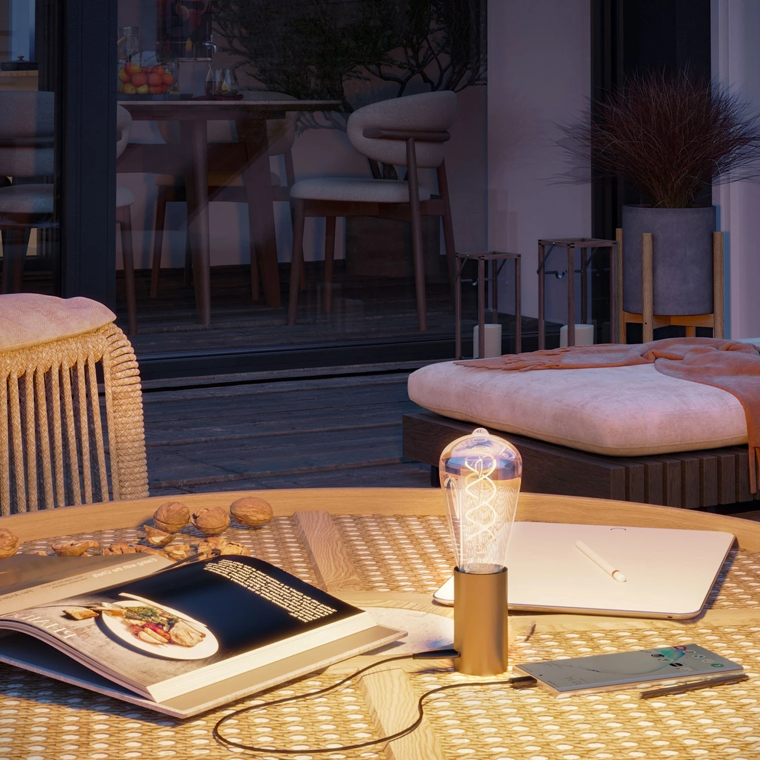 SI! 5V Portable lamp with ST64 light bulb