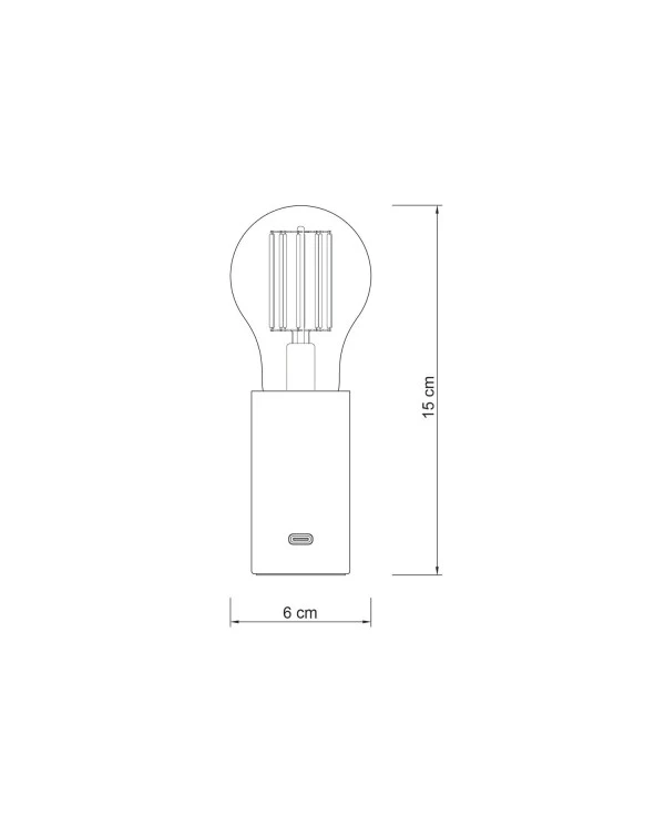 SI! 5V Portable lamp with A60 light bulb