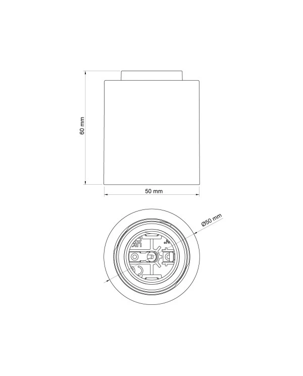 E27 wall or ceiling lamp holder - IP44 Waterproof