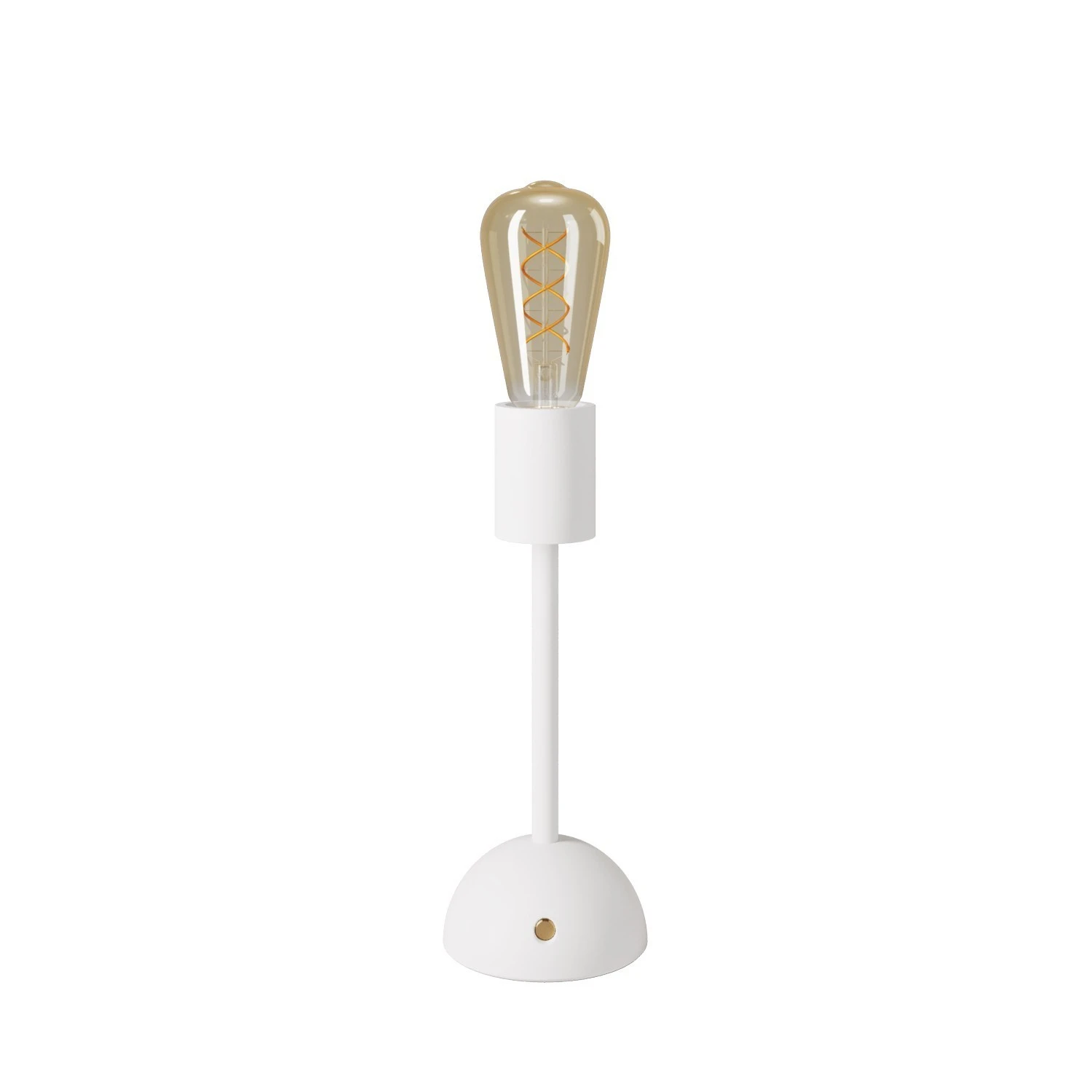 Portable and rechargeable Cabless02 Lamp with golden Edison light bulb