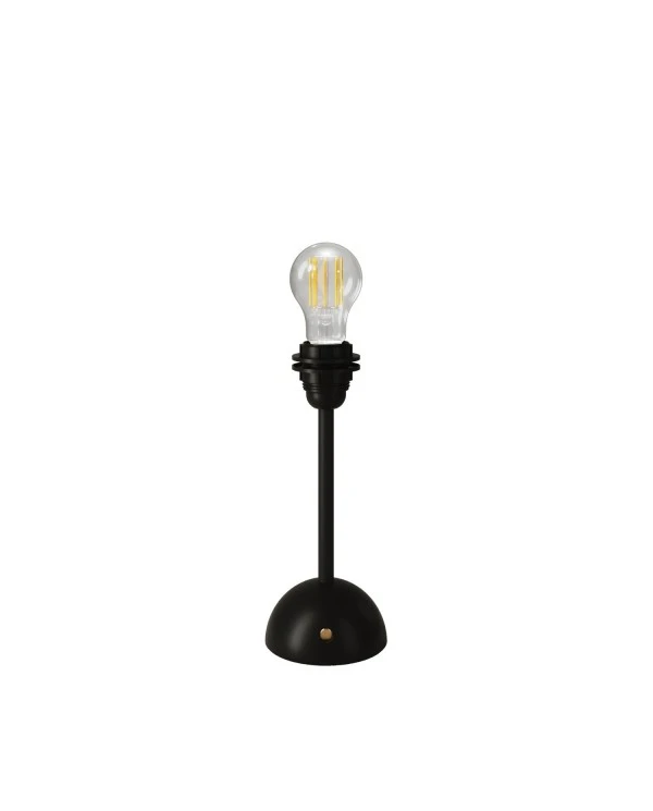 Portable and rechargeable Cabless12 Lamp with Drop light bulb suitable with lampshade