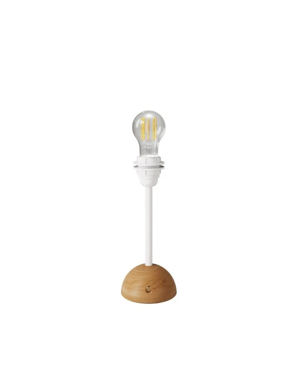 Portable and rechargeable Cabless12 Lamp with Drop light bulb suitable with lampshade
