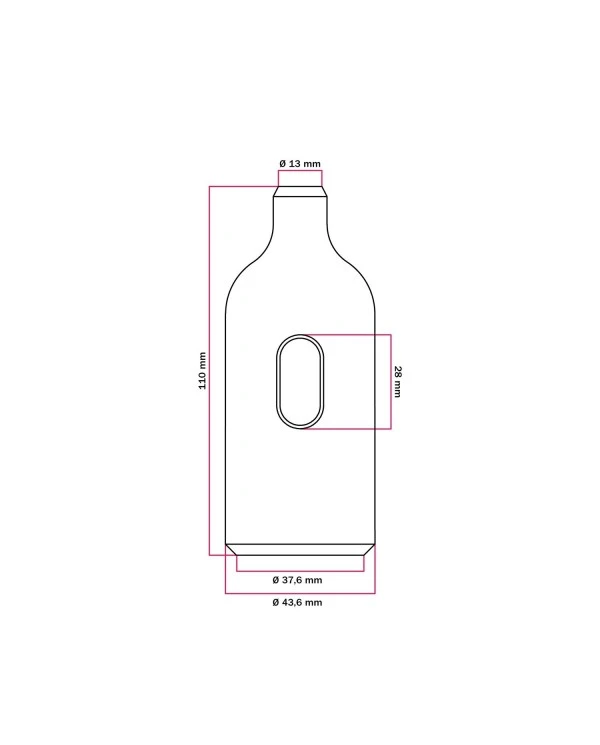 Silicone E27 lamp holder kit with switch and hidden cable clamps