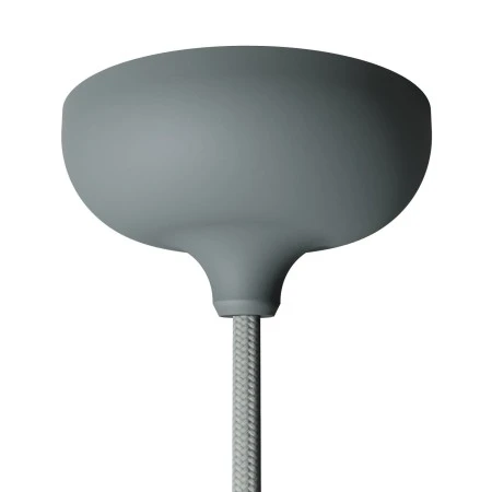 Silicone rose kit with central hole and arrangement for a side hole - Grey