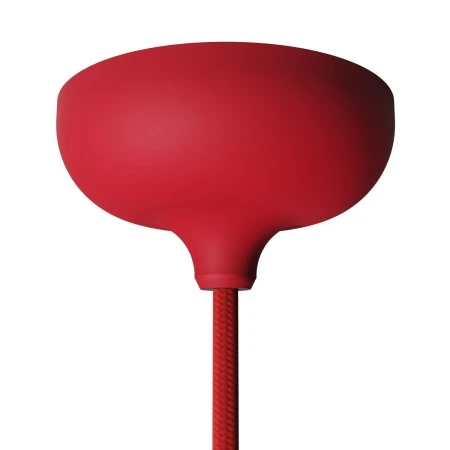 Silicone rose kit with central hole and arrangement for a side hole - Red