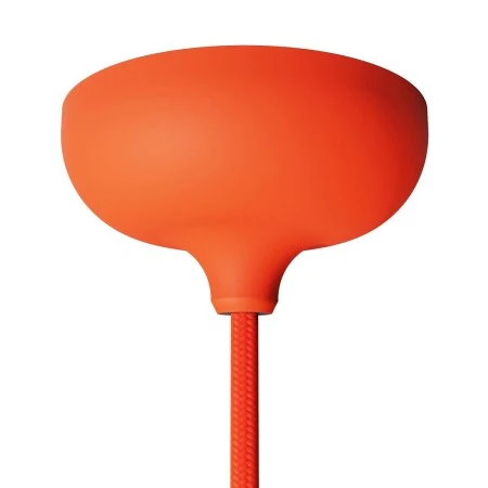 Silicone rose kit with central hole and arrangement for a side hole - Orange