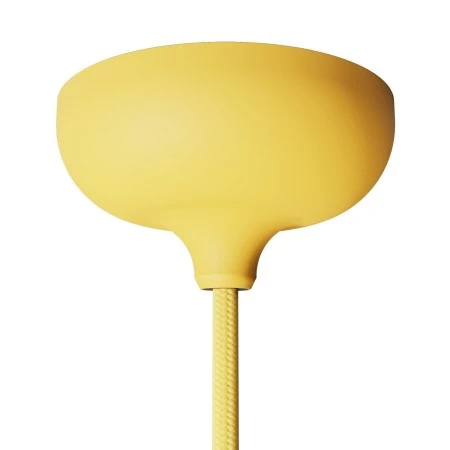 Silicone rose kit with central hole and arrangement for a side hole - Yellow