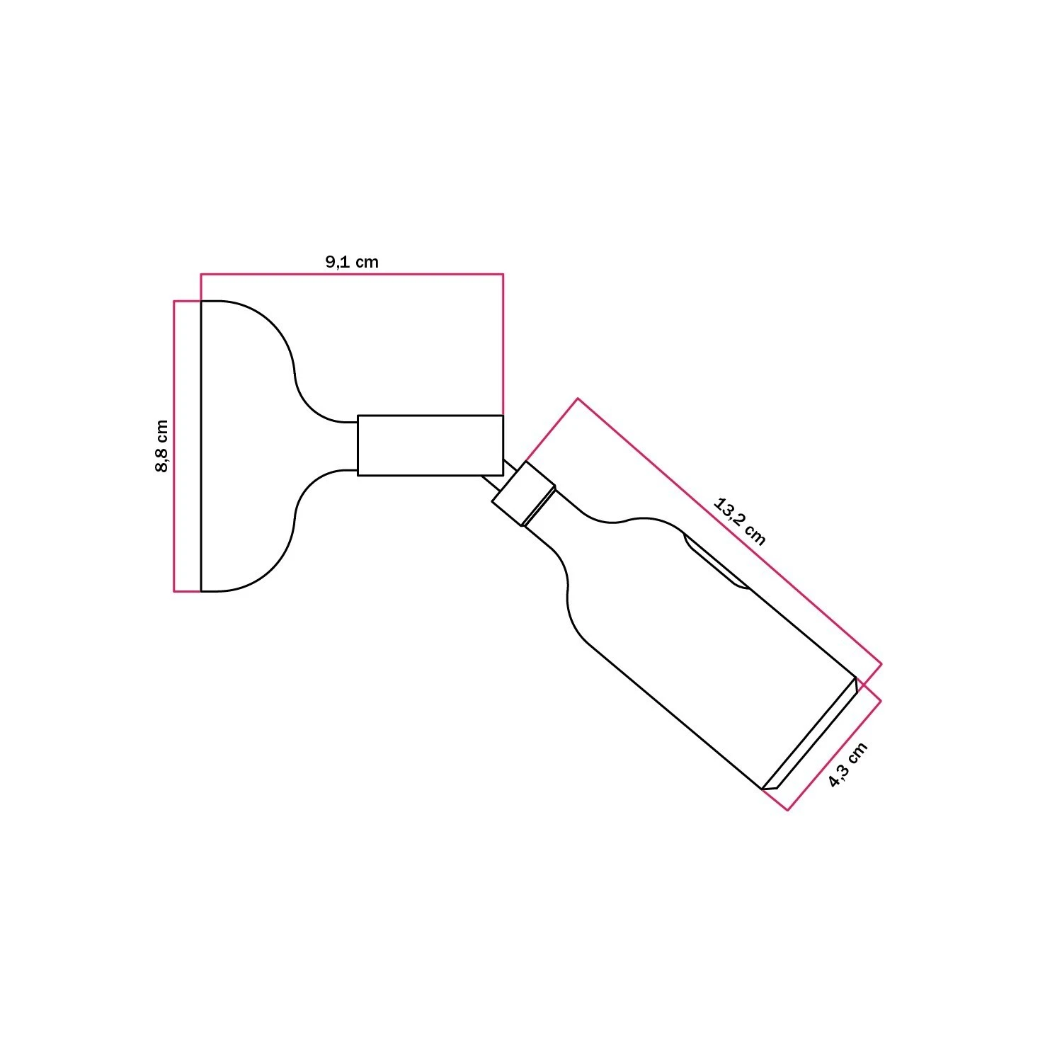 Silicone Fermaluce lamp with joint and built-in switch