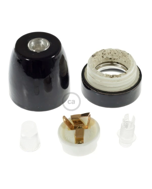 Porcelain E27 lamp holder kit