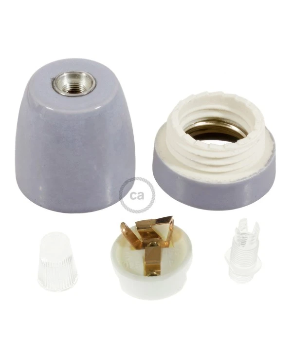 Porcelain E27 lamp holder kit