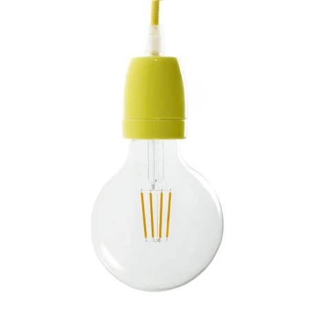 Porcelain E27 lamp holder kit - Yellow