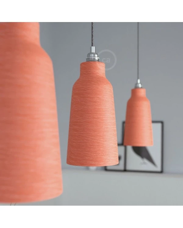 Ceramic lampshade Bottle, Materia collection - Made in Italy