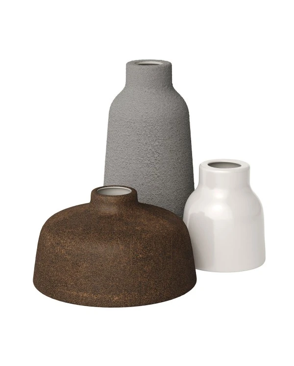 Ceramic lampshade Bottle, Materia collection - Made in Italy