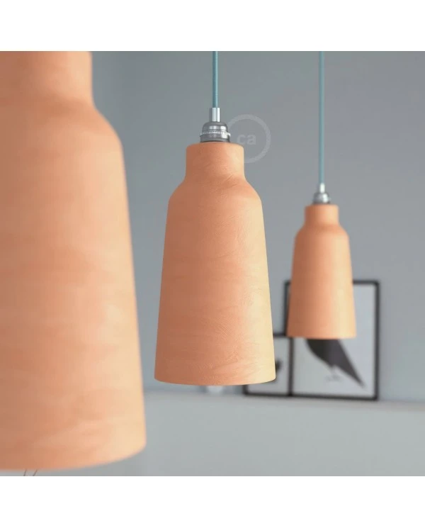 Ceramic lampshade Bottle, Materia collection - Made in Italy