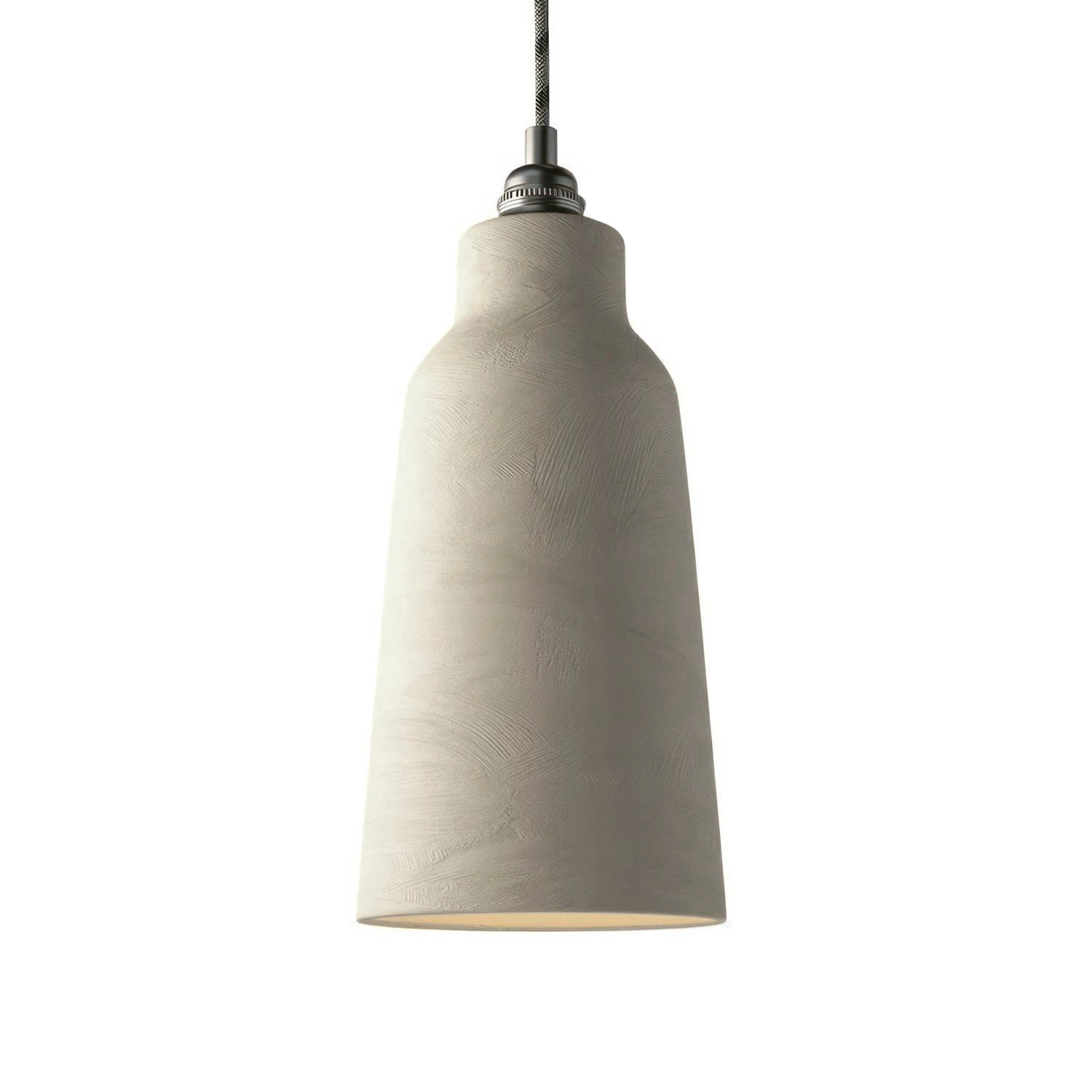 Ceramic lampshade Bottle, Materia collection - Made in Italy