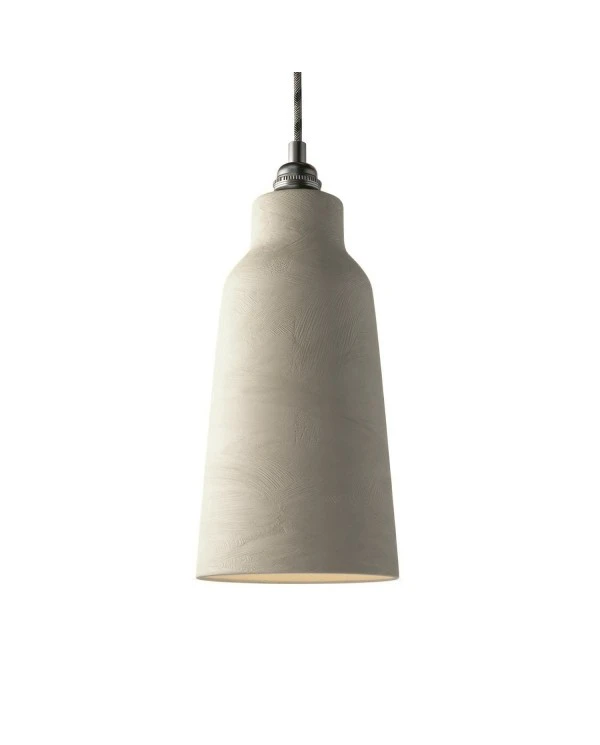 Ceramic lampshade Bottle, Materia collection - Made in Italy