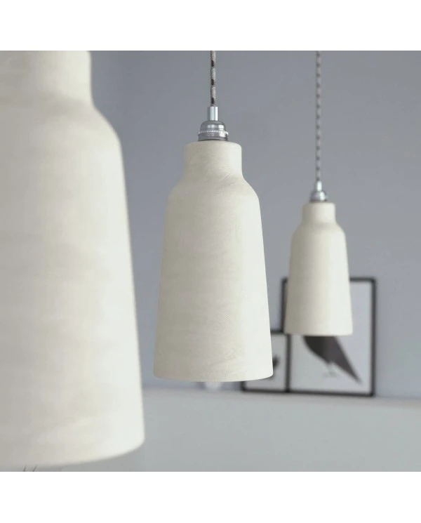 Ceramic lampshade Bottle, Materia collection - Made in Italy