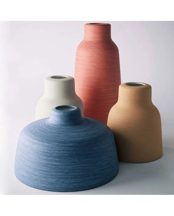 Ceramic lampshade Bottle, Materia collection - Made in Italy