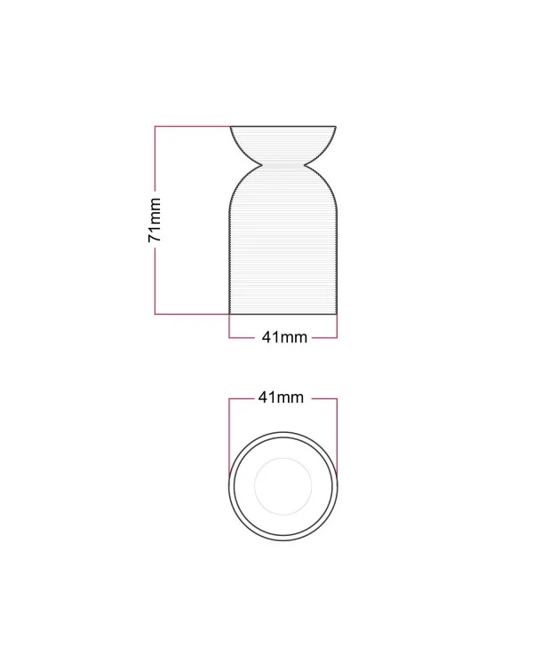 E27 lamp holder kit in recycled plastic from 3D printing