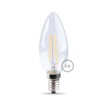 LED Light Bulb Olive 4.5W 470Lm E14 Clear 2700K