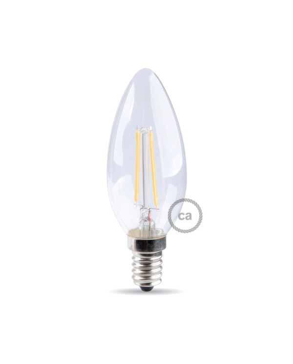 LED Light Bulb Olive 4.5W 470Lm E14 Clear 2700K