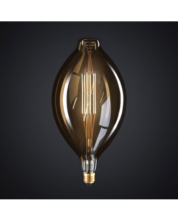 XXL LED Golden Light Bulb - Bulged Tubular BT180 - 10W 1000Lm E27 2200K Dimmable