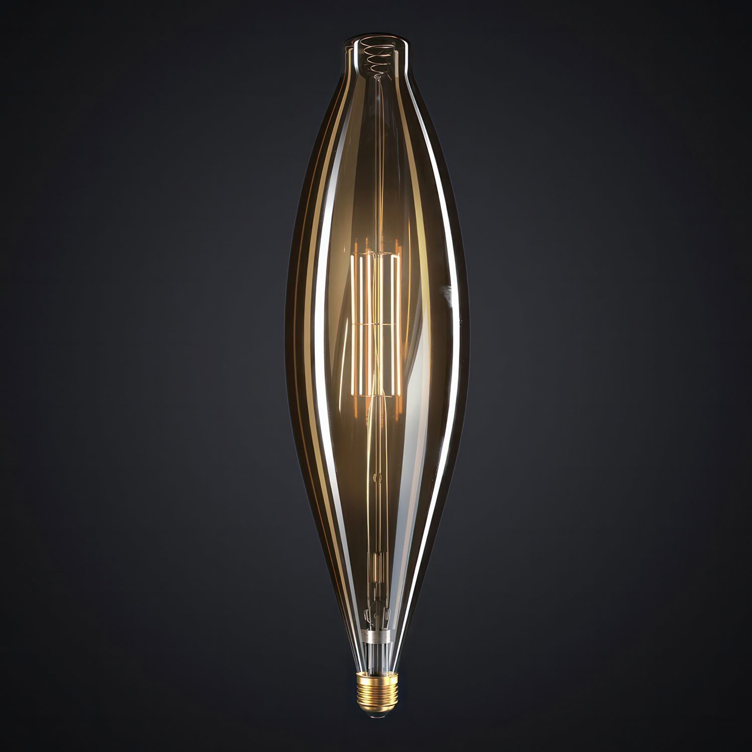XXL LED Golden Light Bulb - Bulged Tubular BT120 - 10W 1000Lm E27 2200K Dimmable