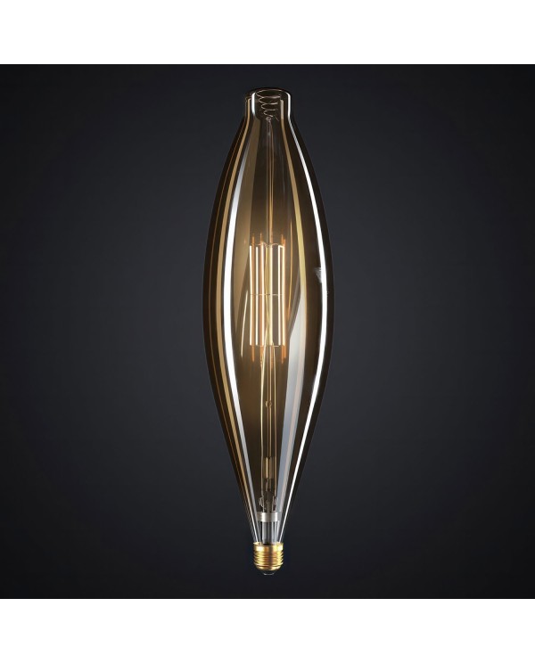 XXL LED Golden Light Bulb - Bulged Tubular BT120 - 10W 1000Lm E27 2200K Dimmable