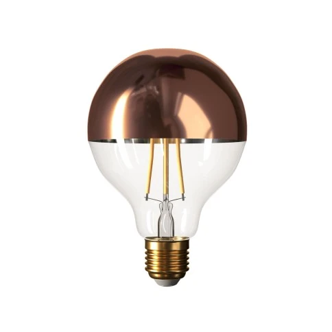 Copper Half Sphere Globe G95 LED Light Bulb 7W 730Lm E27 2700K Dimmable