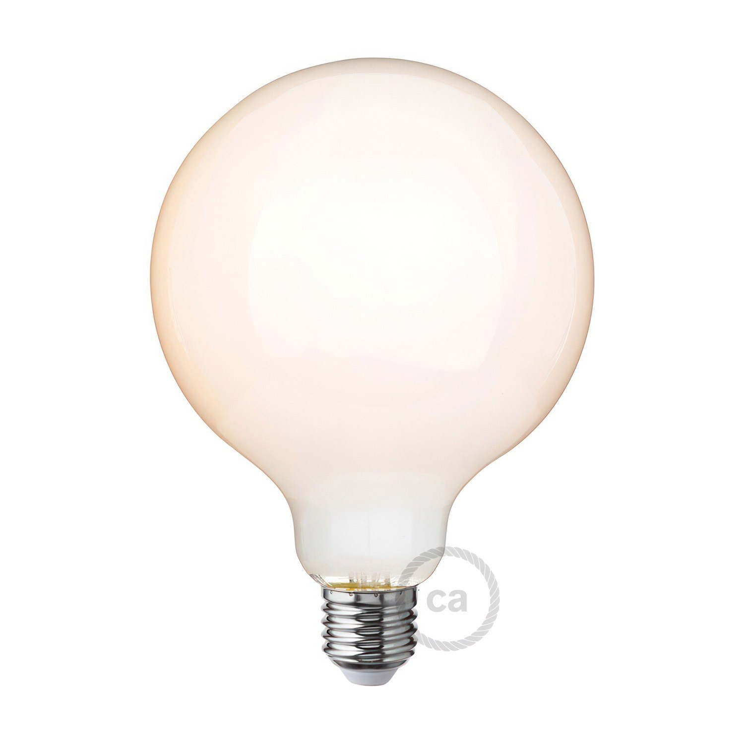 LED Milky White Light Bulb - Globe G125 - 7W 806Lm E27 2700K Dimmable