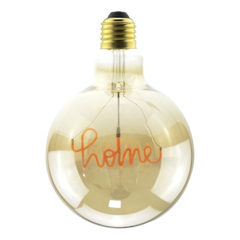 LED Golden Light Bulb for pendant lamp - Globe G125 Single Filament “Home” - 5W 250Lm E27 2000K Dimmable