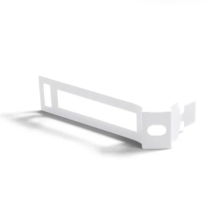 Metal cable tie clip for 30mm diameter rope cable - White