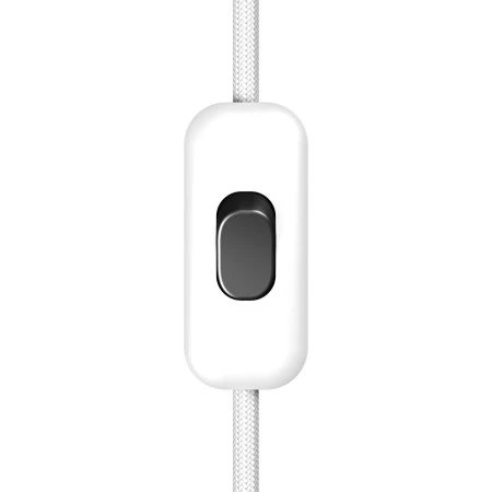 Inline single-pole switch Creative Switch White with earth terminal - Black