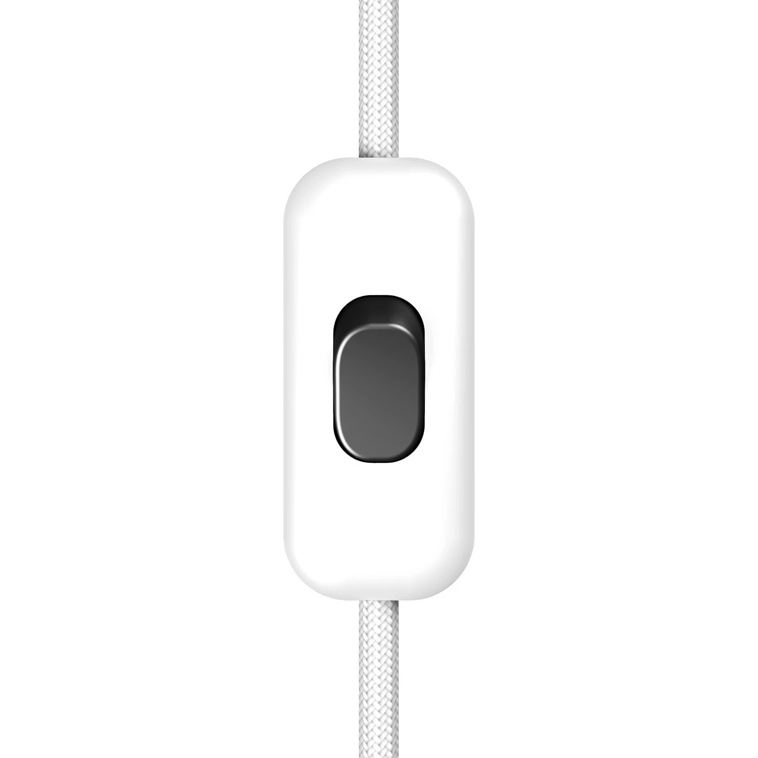 Inline single-pole switch Creative Switch White with earth terminal