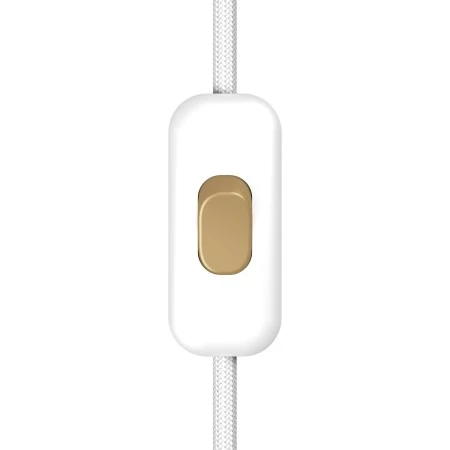 Inline single-pole switch Creative Switch White with earth terminal - Bronze