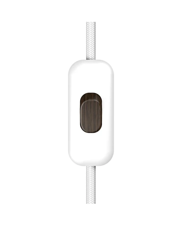 Inline single-pole switch Creative Switch White with earth terminal