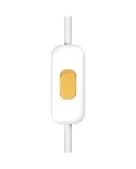 Inline single-pole switch Creative Switch White with earth terminal