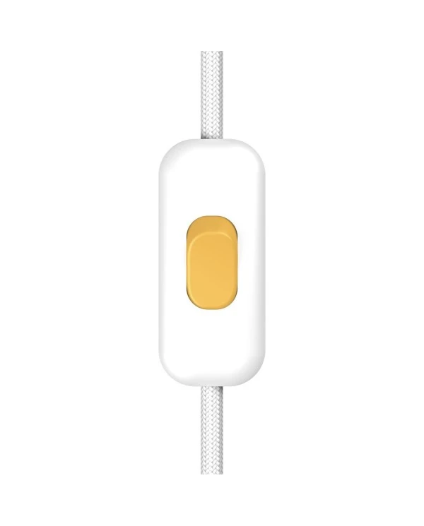 Inline single-pole switch Creative Switch White with earth terminal