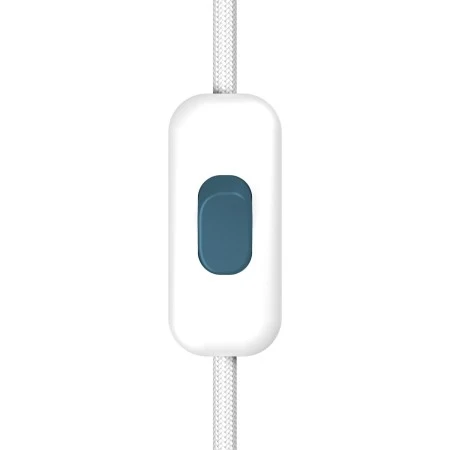 Inline single-pole switch Creative Switch White with earth terminal - Petrol
