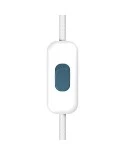 Inline single-pole switch Creative Switch White with earth terminal