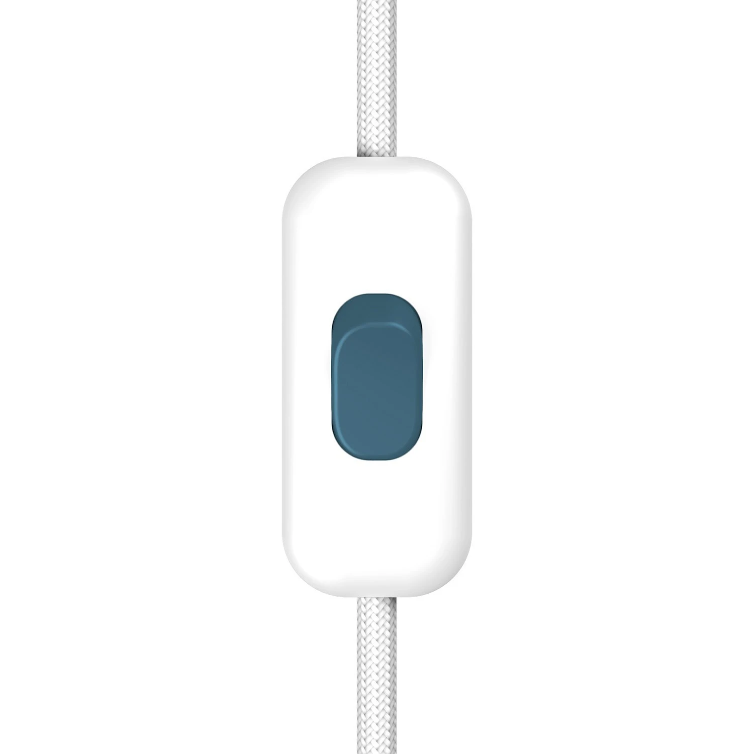 Inline single-pole switch Creative Switch White with earth terminal