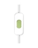 Inline single-pole switch Creative Switch White with earth terminal