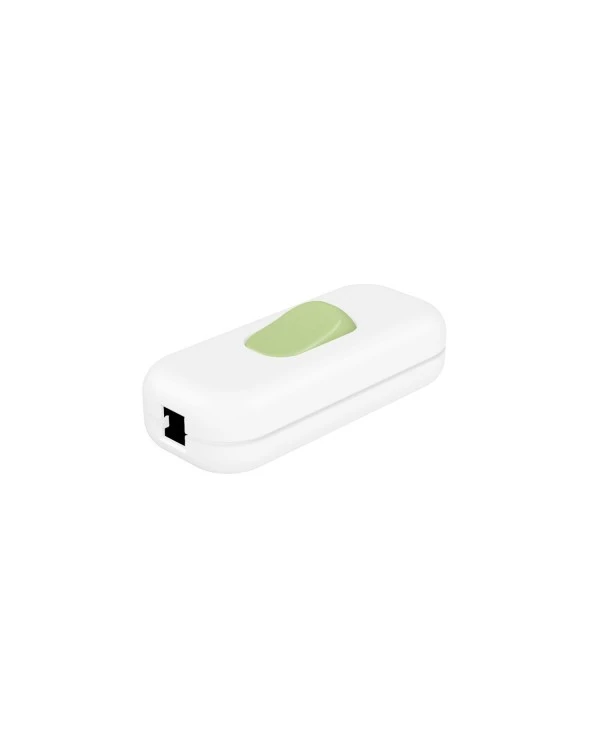 Inline single-pole switch Creative Switch White with earth terminal