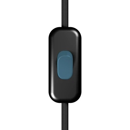 Inline single-pole switch Creative Switch Black with earth terminal - Petrol