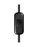 Inline single-pole switch Creative Switch Black with earth terminal